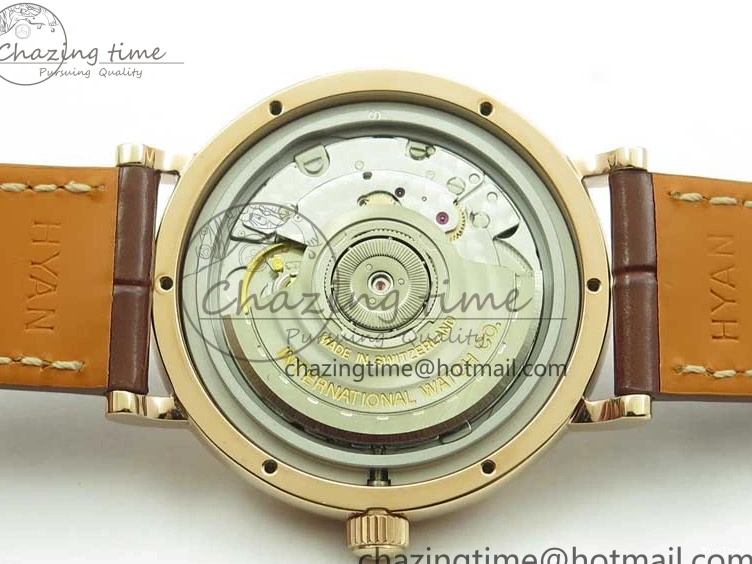 MIROTIME 0313 Portofino 37mm RG V7F 1:1 Best Edition Gray Dial on Deep Brown Leather Strap A SunProtective 7090